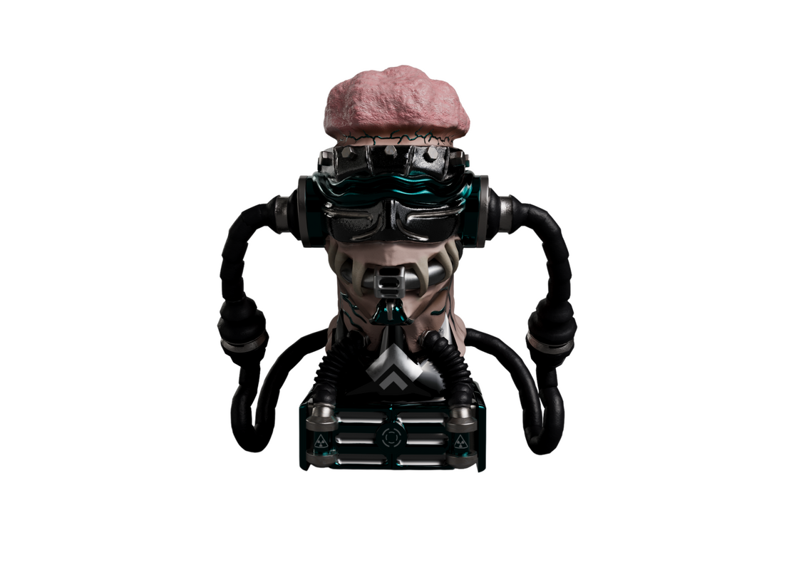Custom ZBrush Asset: Cyborg Bust