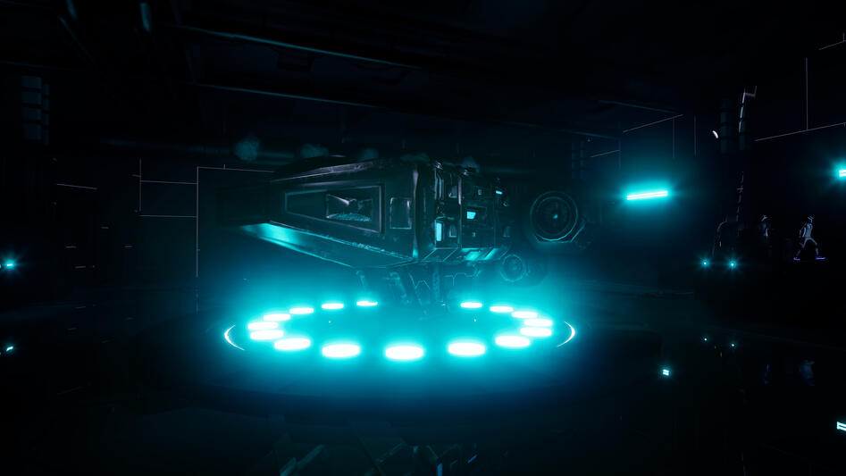 Containment Breach - Immersive Theme Park Ride Queue (In-Line Visual: Hangar Bay Ship)
